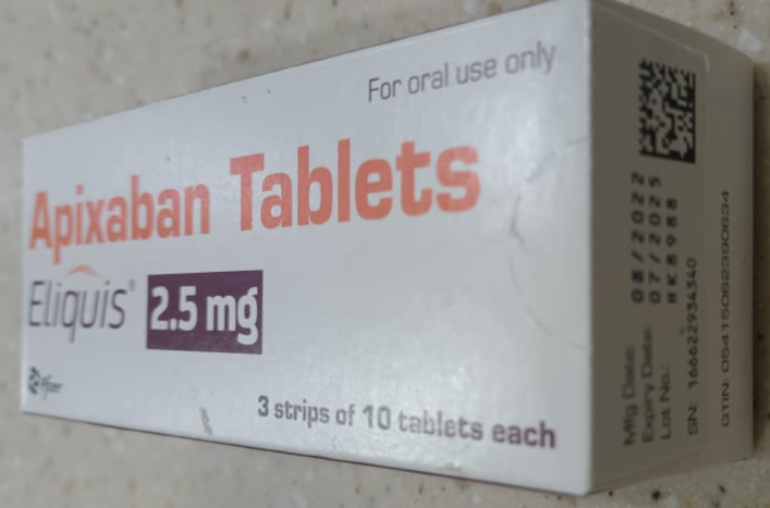 Representative image of Eliquis 2.5 mg