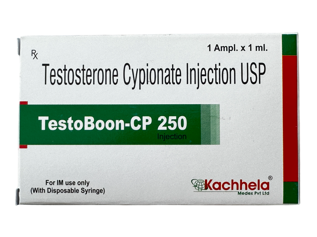 Representative image of Testosterone Cypionate 250 mg/mL