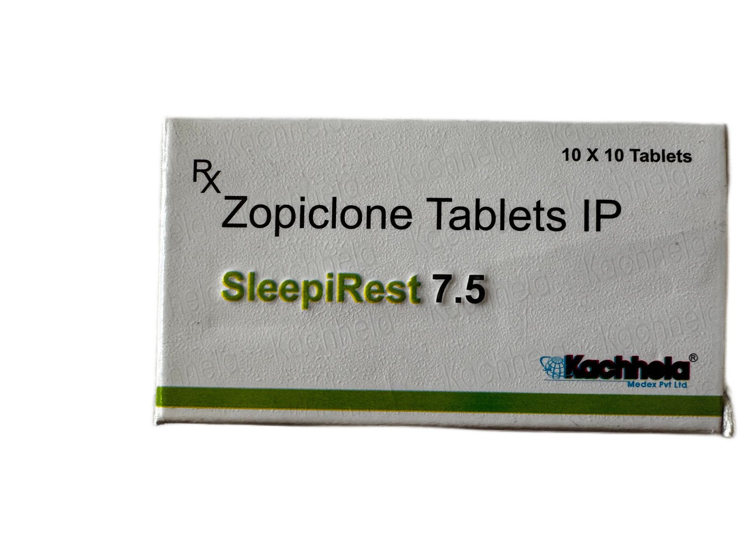 Representative image of Zopiclone 7.5 mg